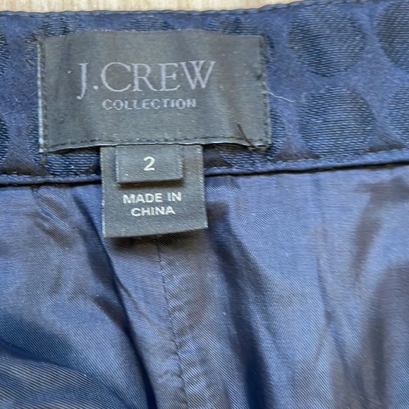 J crew blue polka dot skirt - Picture 3 of 7